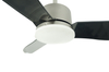 Airbena hogar Simple 52 pulgadas enfriador de aire Dc sin escobillas ventilador de techo ABS hoja de plástico LED negro ventilador de techo con luz