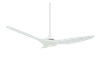 Ventilador de techo blanco DC LED de motor decorativo moderno