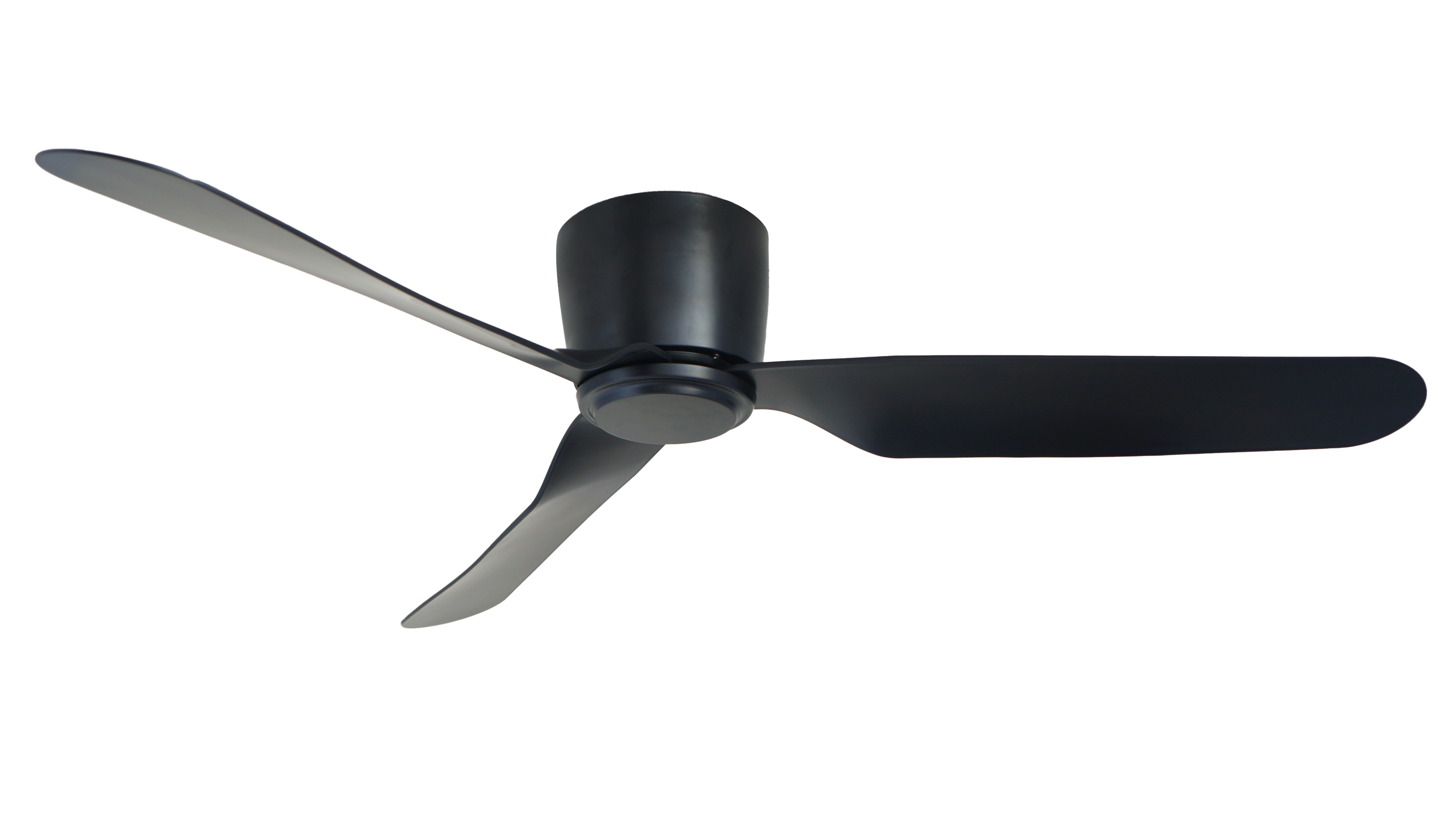 Airbena Ceiling Design Fan Leaf Black Hugger Ventiladores de techo con y sin luces